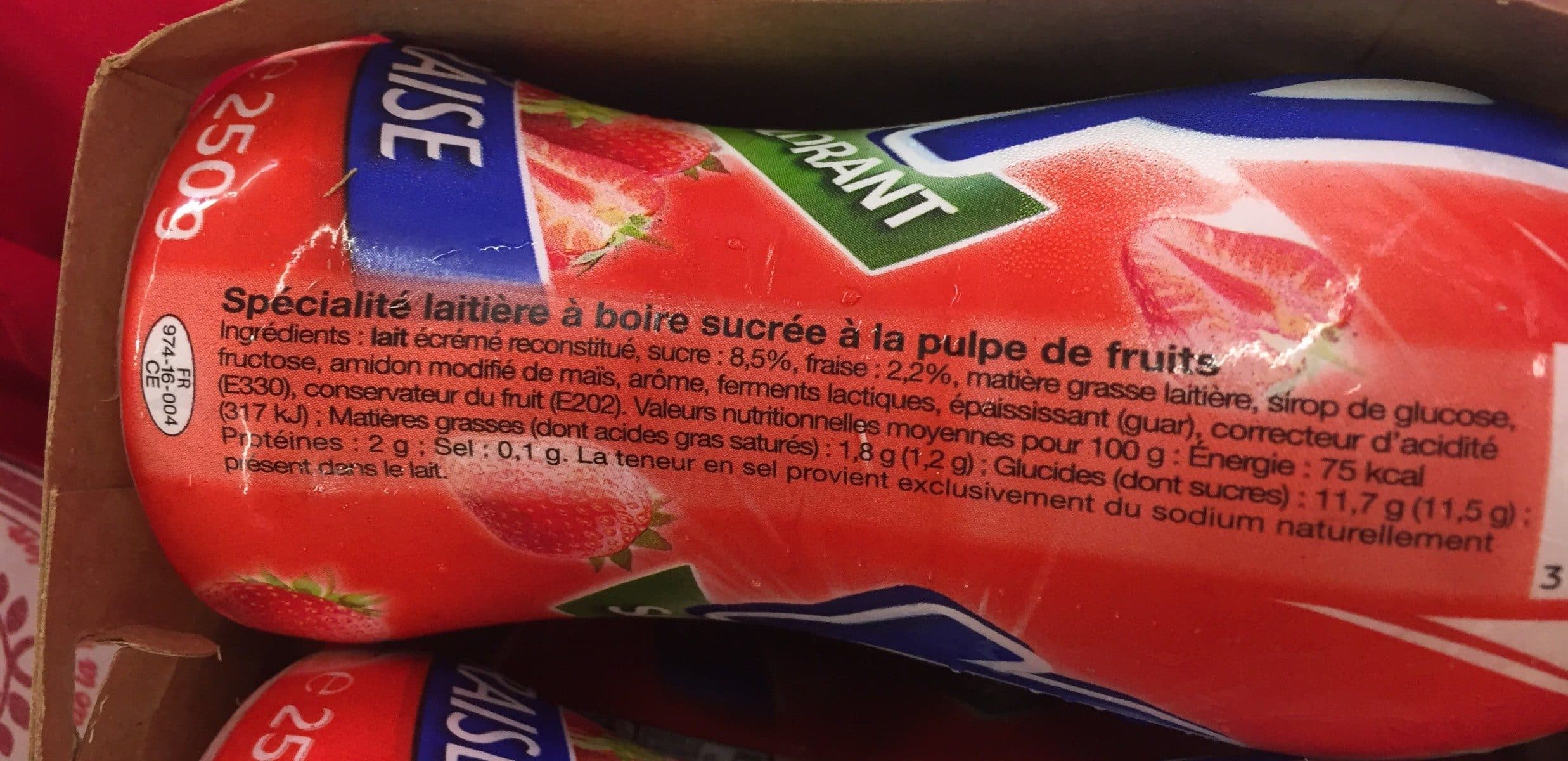 Open Food Facts Yop fraise packshot