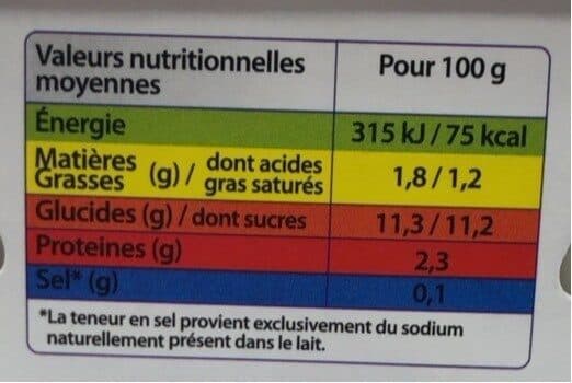 Open Food Facts Yop fraise packshot