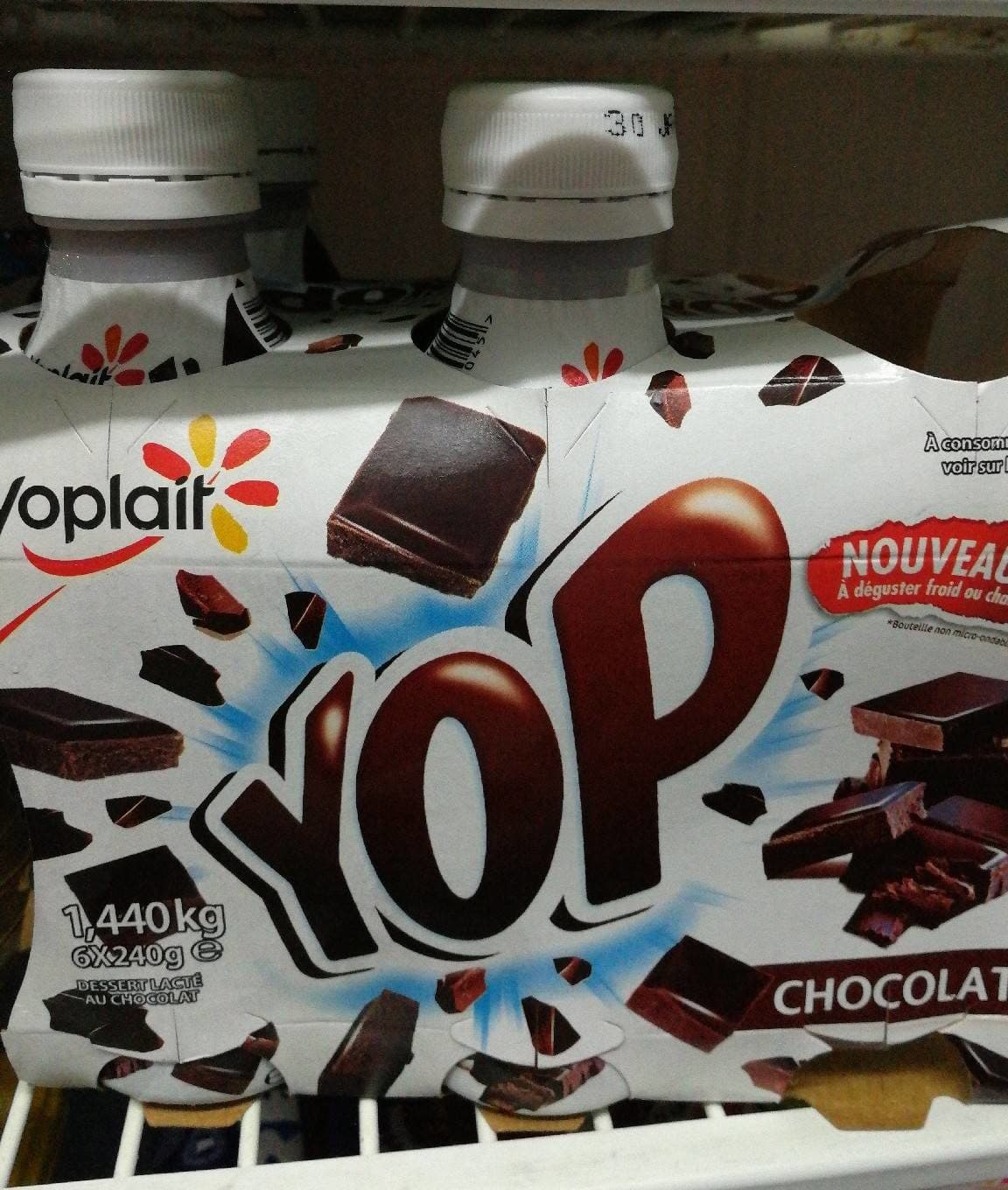 Yoplait Yop chocolat packshot