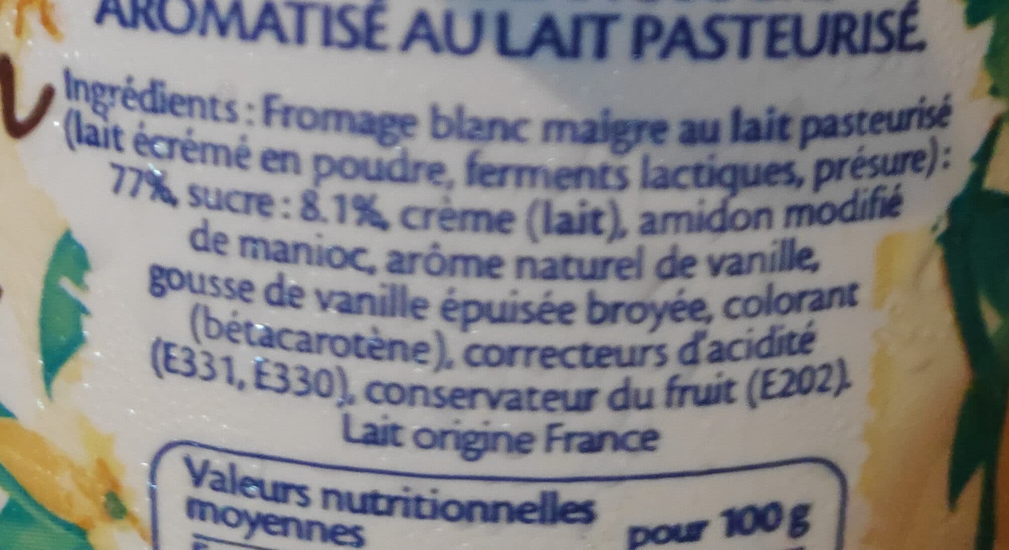Piton Des Neiges Fromage Blanc Vanille packshot