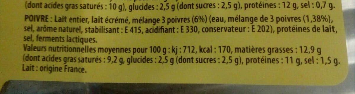 Open Food Facts Ti frais des hauts au poivre packshot