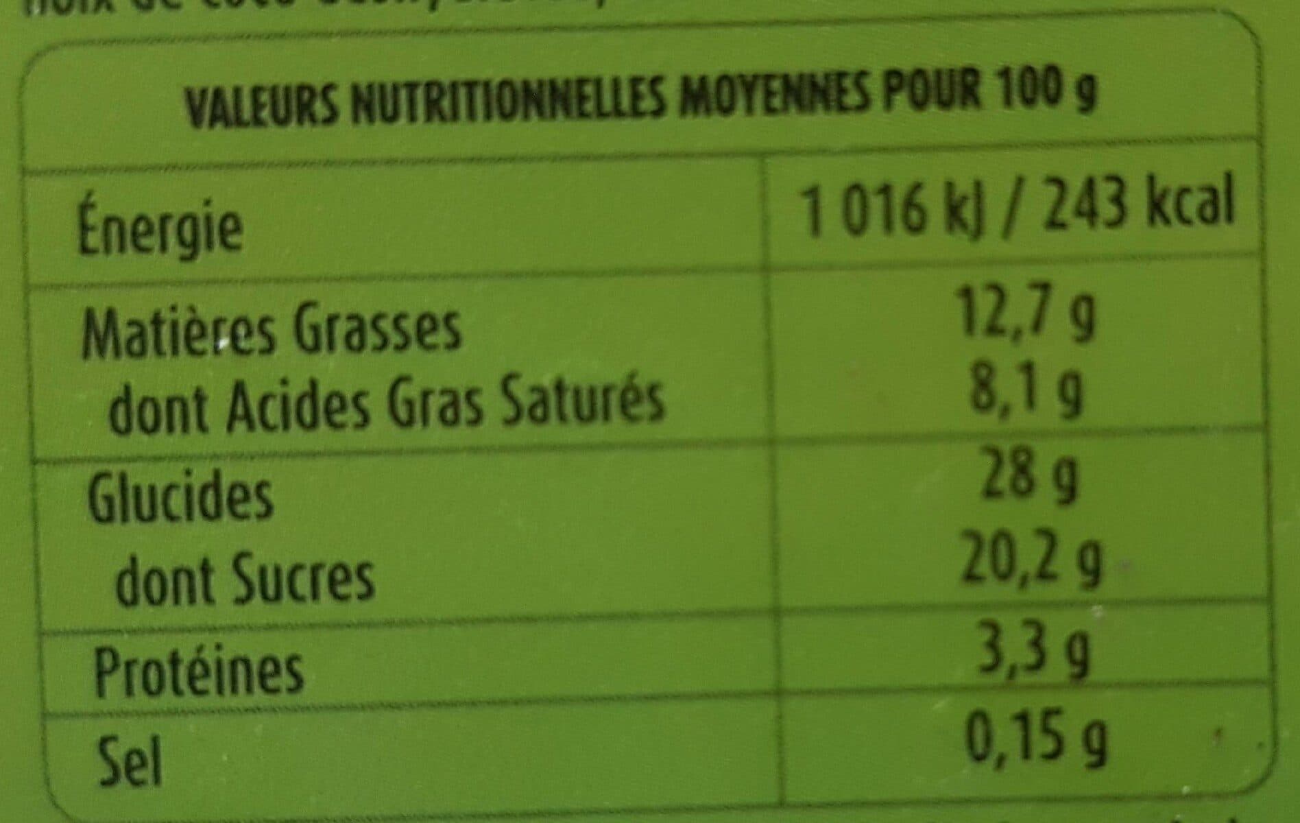 Open Food Facts Coco et coulis de mangue packshot