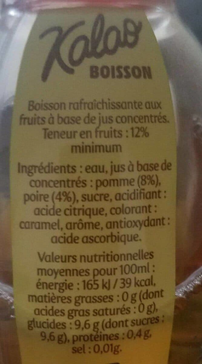 Open Food Facts Kaloa pomme poire packshot