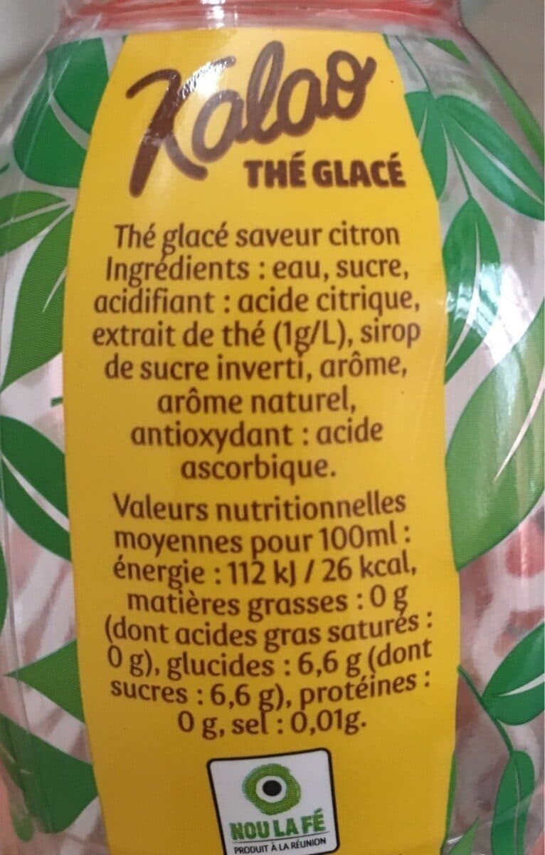 Open Food Facts Thé glacé citron packshot