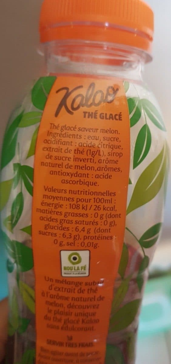 Open Food Facts Thé glacé melon packshot