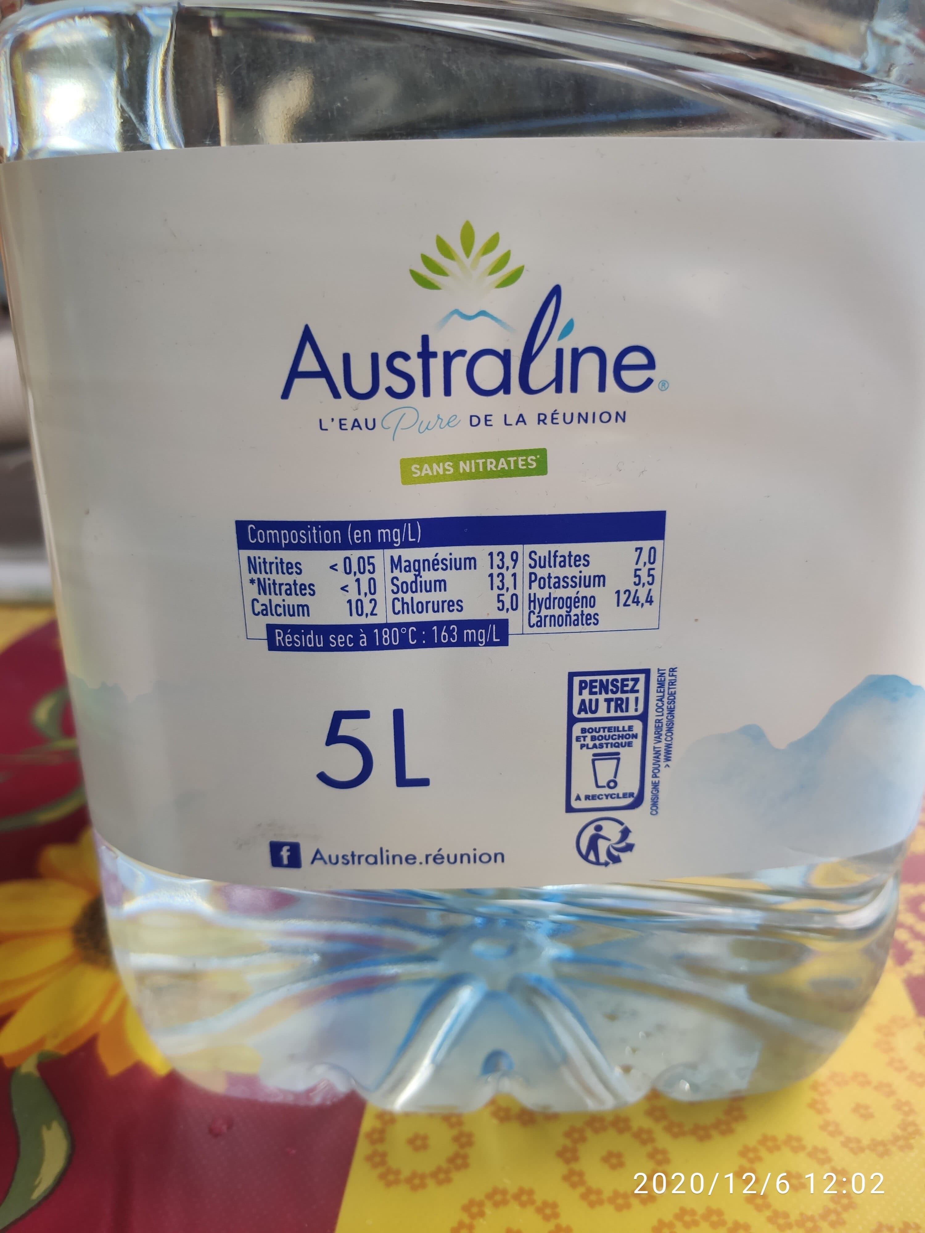 Australine Australine - Eau minérale packshot