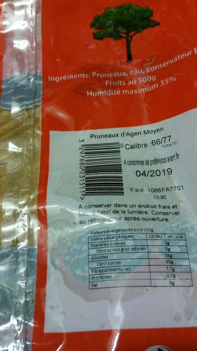 Open Food Facts Pruneaux d'Agen packshot