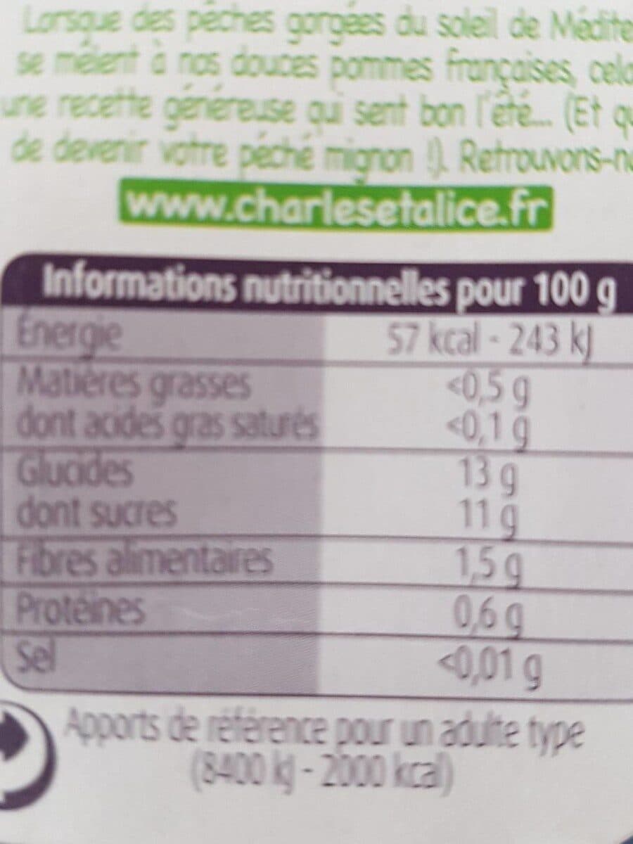 Charles & Alice Pomme pêche SSA packshot