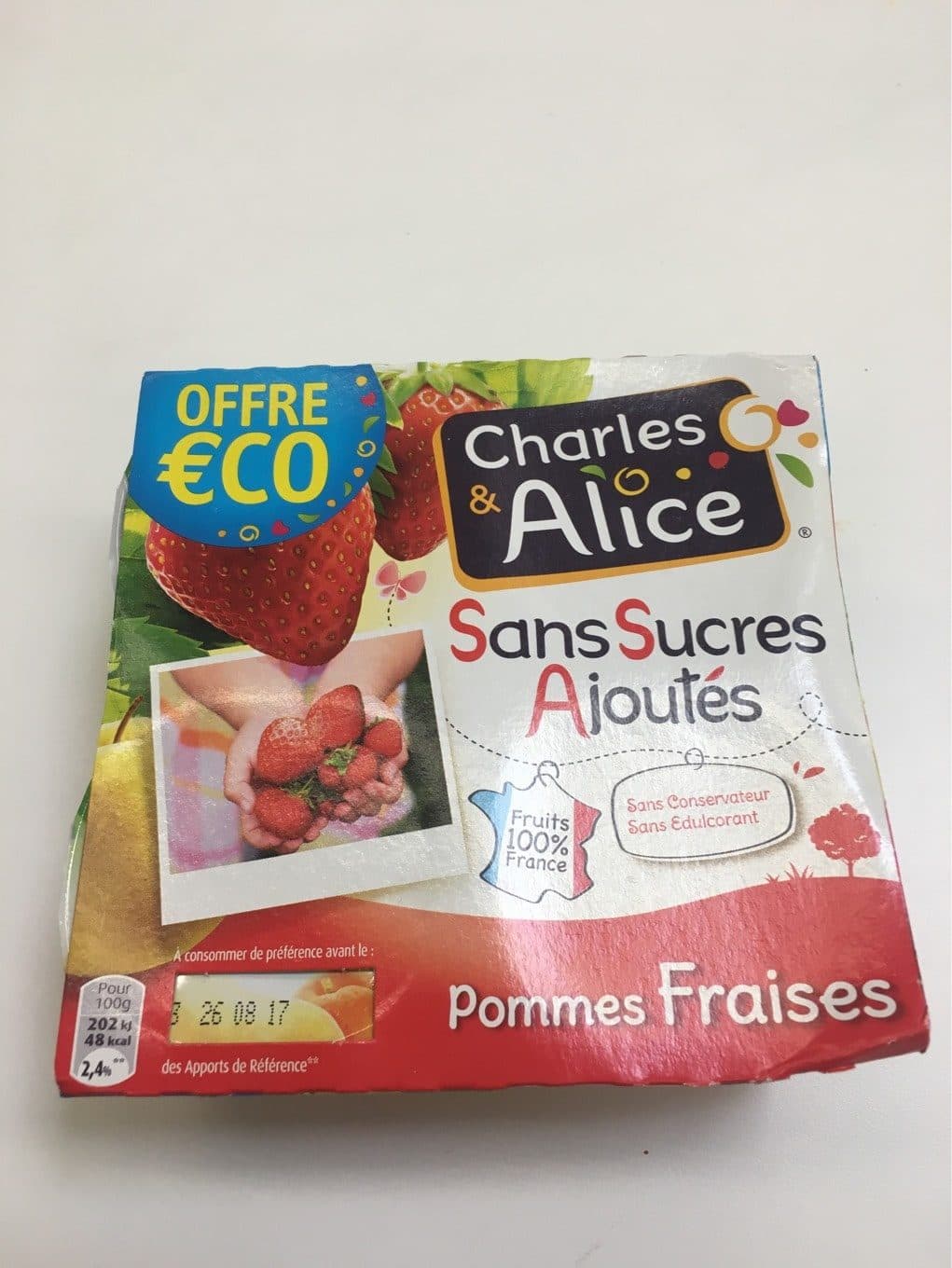 Charles & Alice Pomme fraise SSA packshot