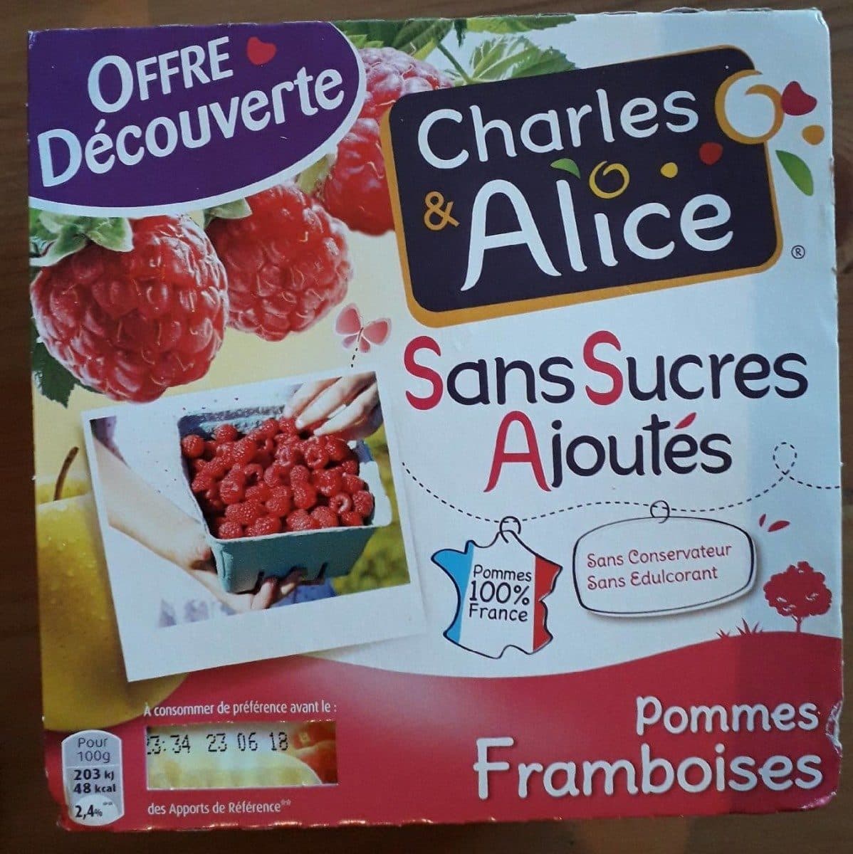 Charles & Alice Pommes-framboises packshot