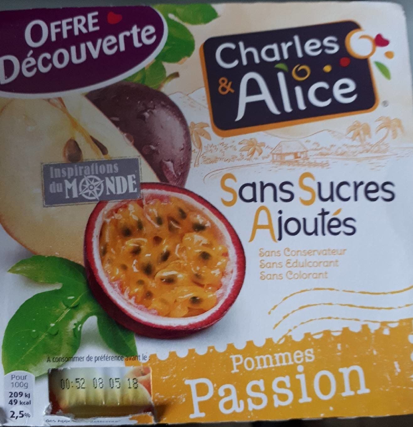 Charles & Alice Pommes Passion packshot