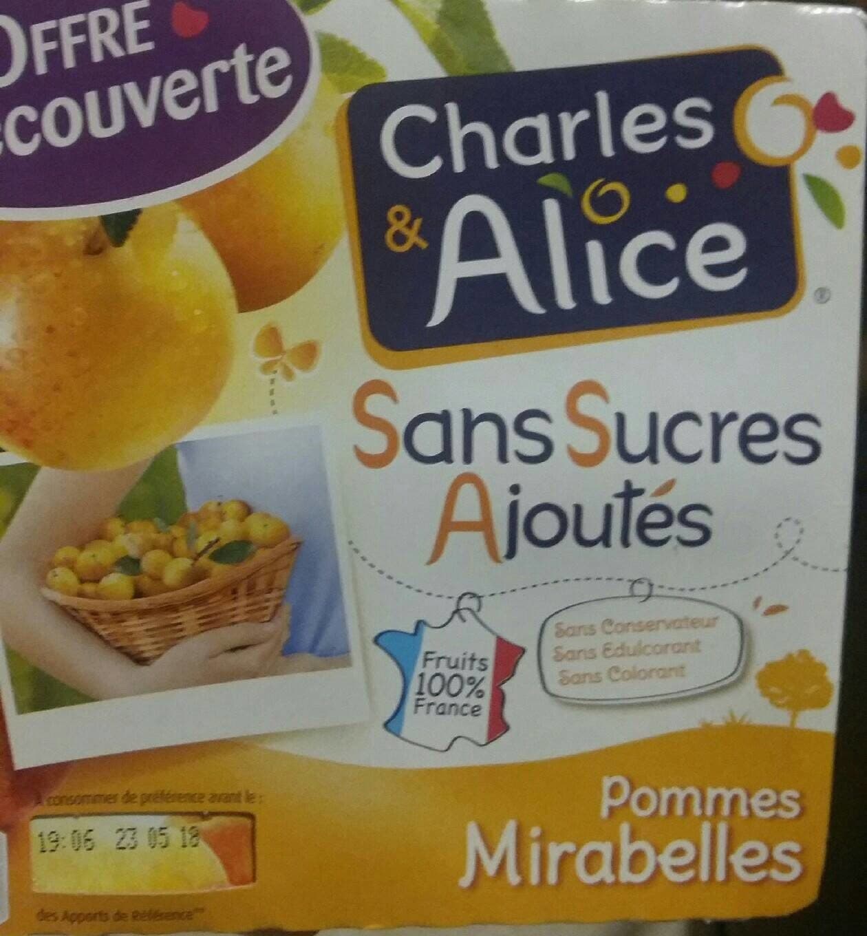 Charles & Alice Compotes pommes mirabelles s/s ajoutés packshot