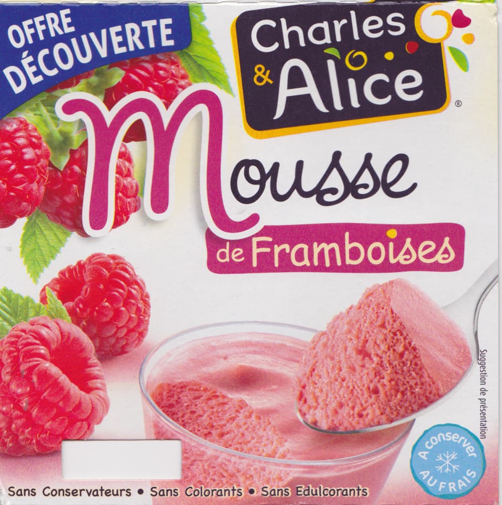 Charles & Alice Mousse de Framboises (Offre découverte) packshot