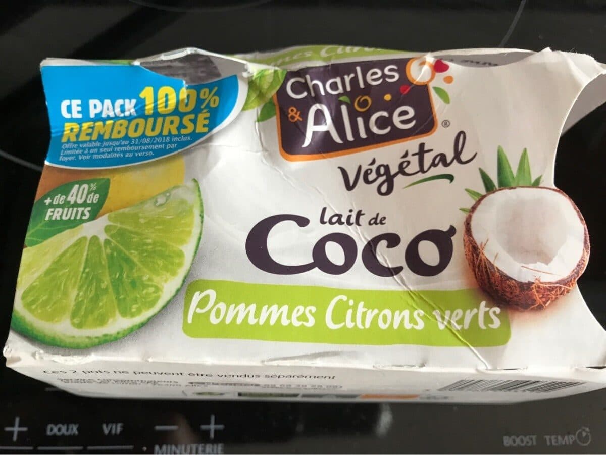 Charles et Alice Lait de coco vegetal packshot