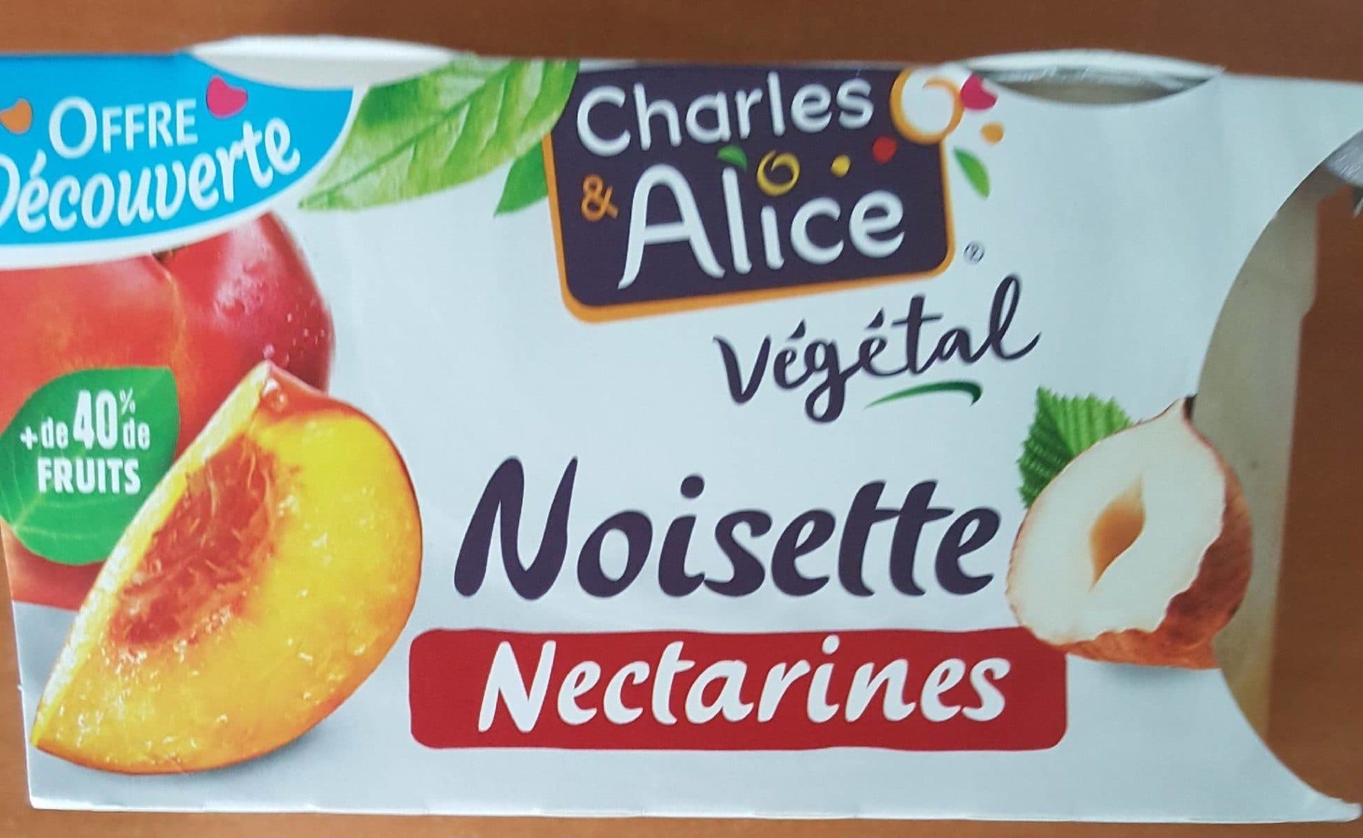 Charles & Alice Végétal noisette nectarines packshot
