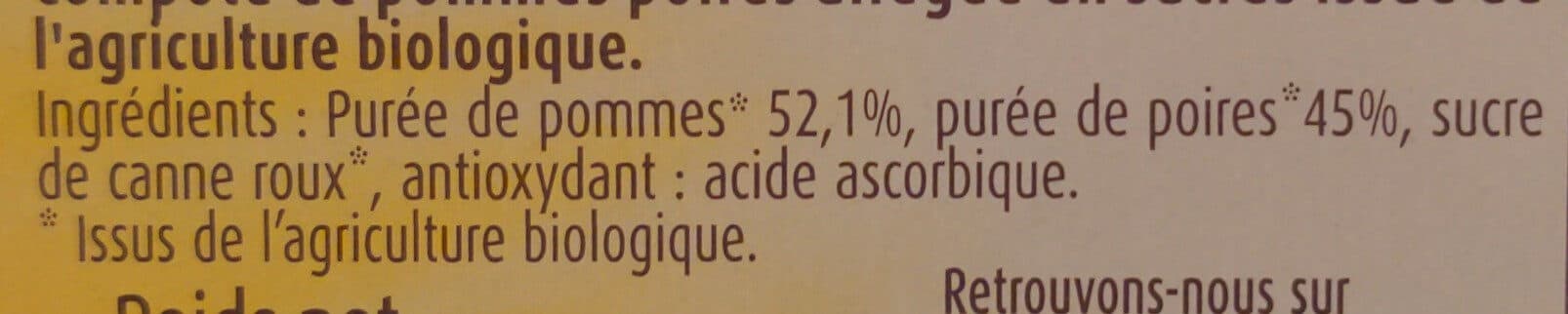 Charles & Alice Compote Pommes et Poires packshot