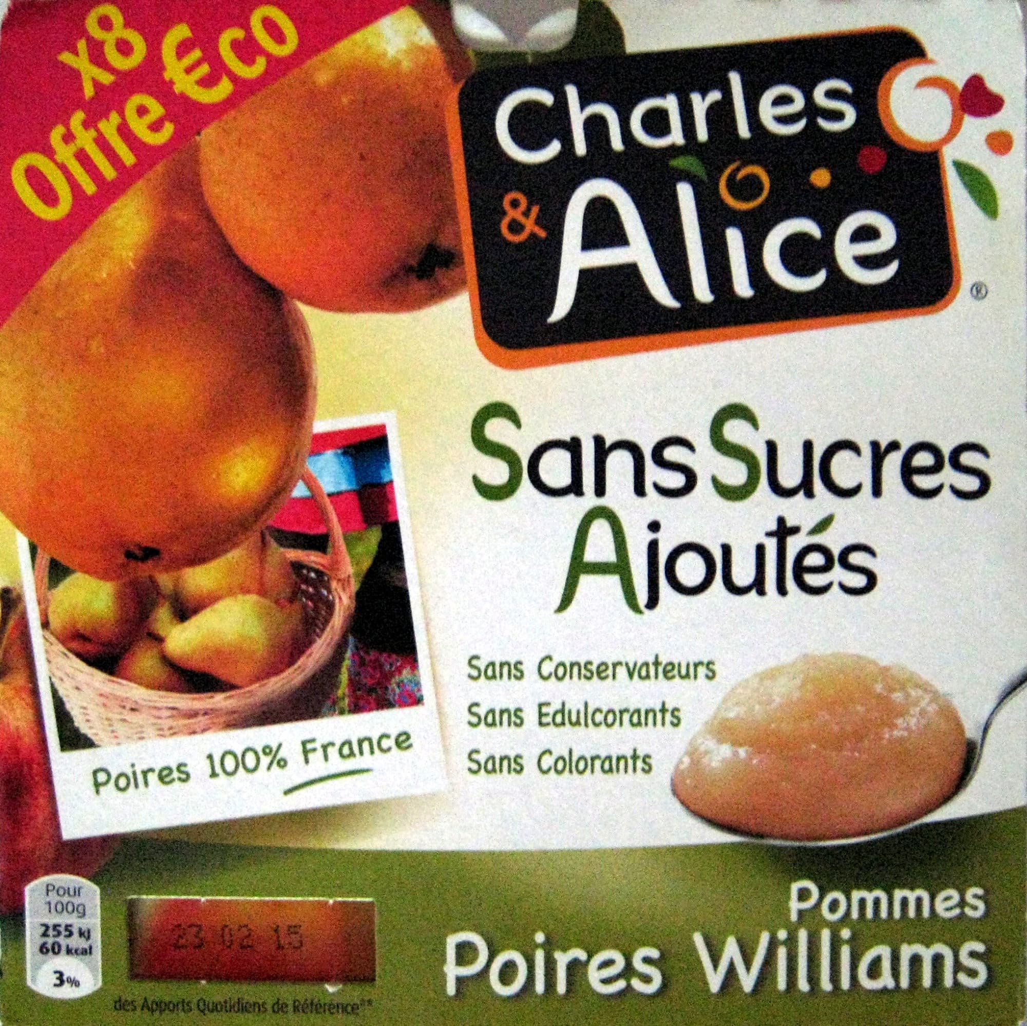 Charles & Alice Pommes poire williams packshot