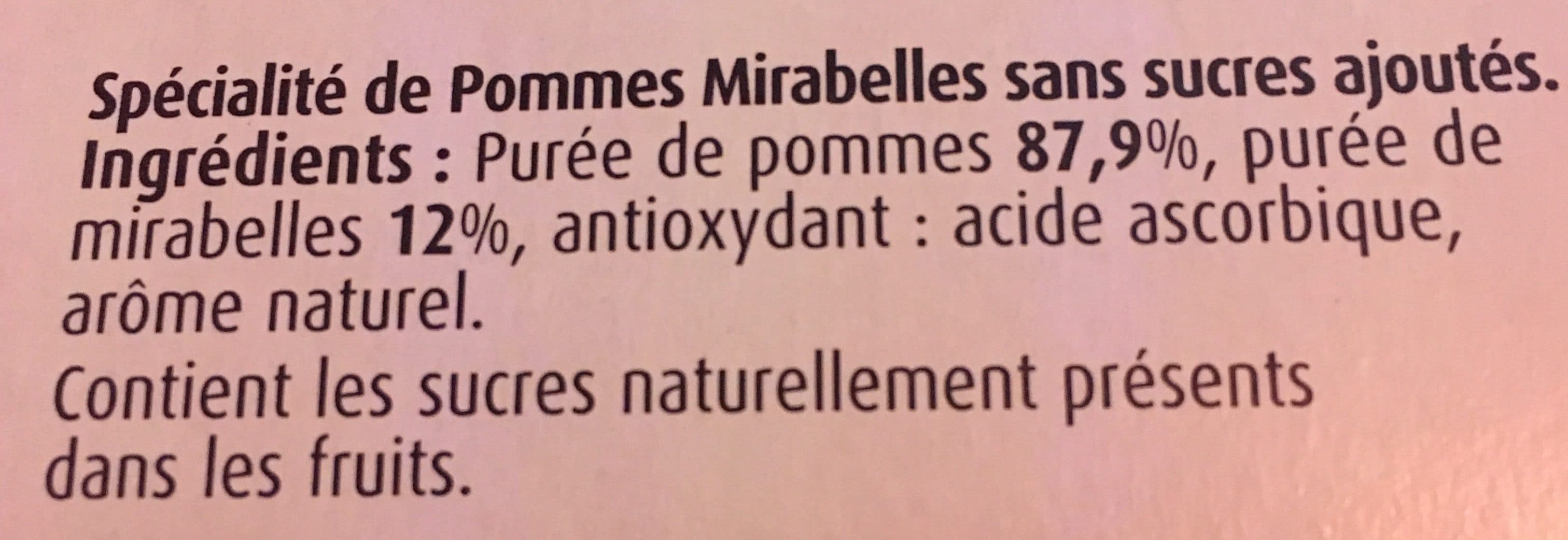 Charles & Alice Spécialité de pommes mirabelles sans sucres ajoutés packshot