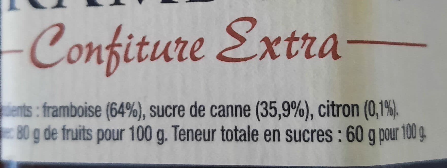 Comme Autrefois Framboise confiture extra packshot