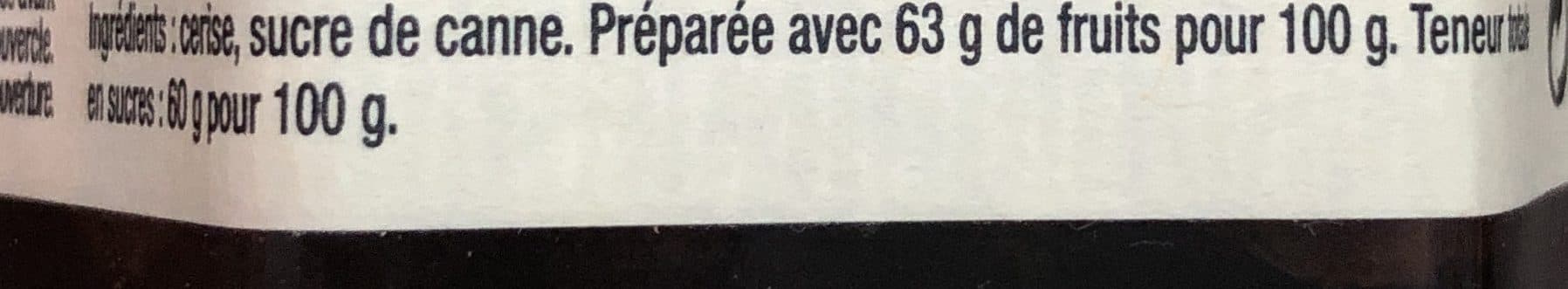 Comme autrefois Cerise confiture extra packshot