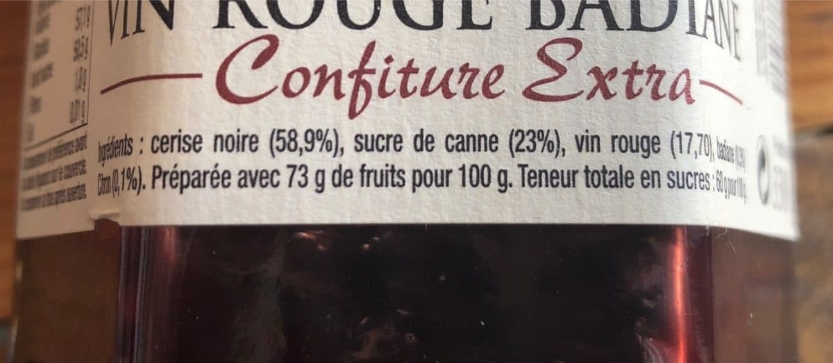 Comme Autrefois Confiture Extra Cerise noire Vin Rouge Badiane packshot