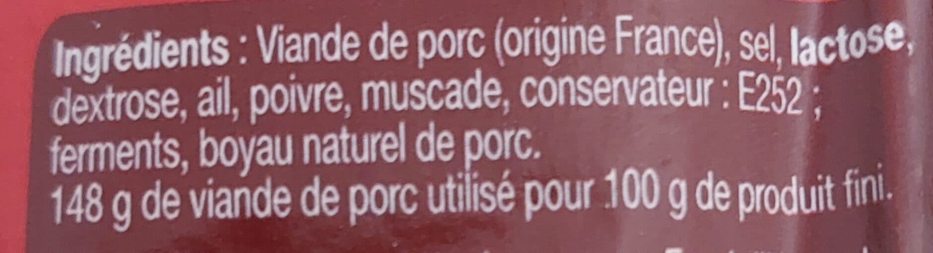 Open Food Facts Saucisson sec de Savoie, nature packshot