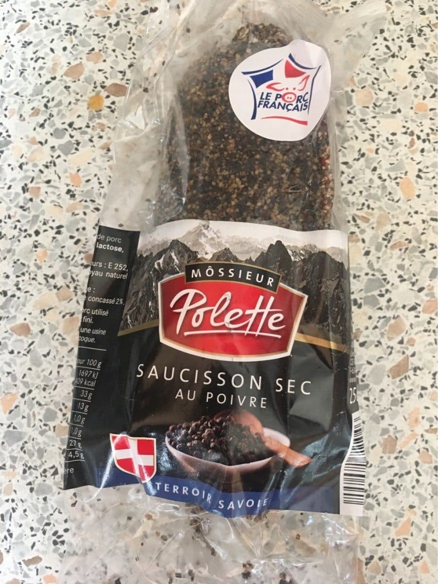 Open Food Facts Saucisson au poivre MAISON DE SAVOIE packshot