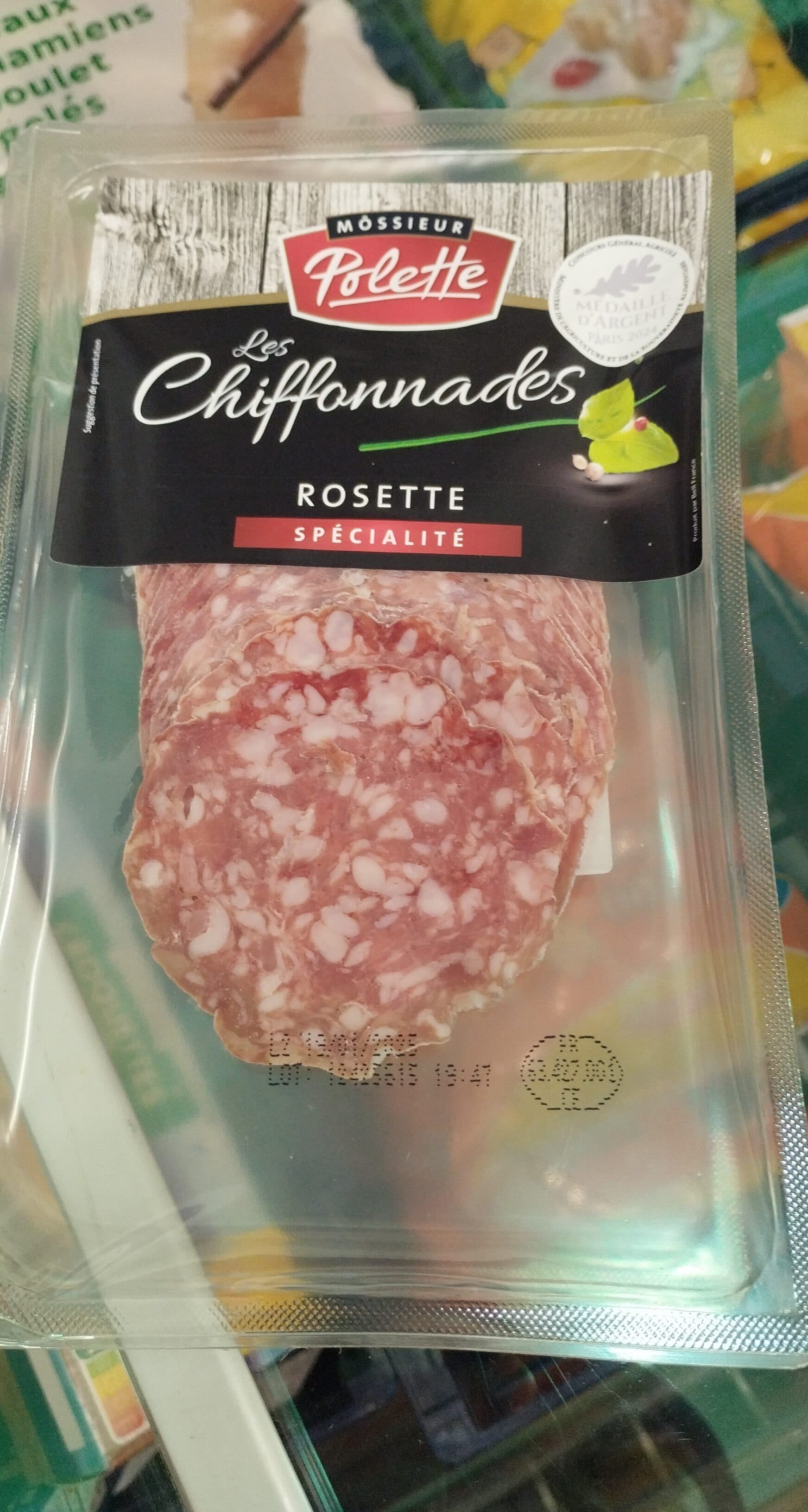 Les chiffonnade rosette 120g Les chiffonnade rosette 120g packshot