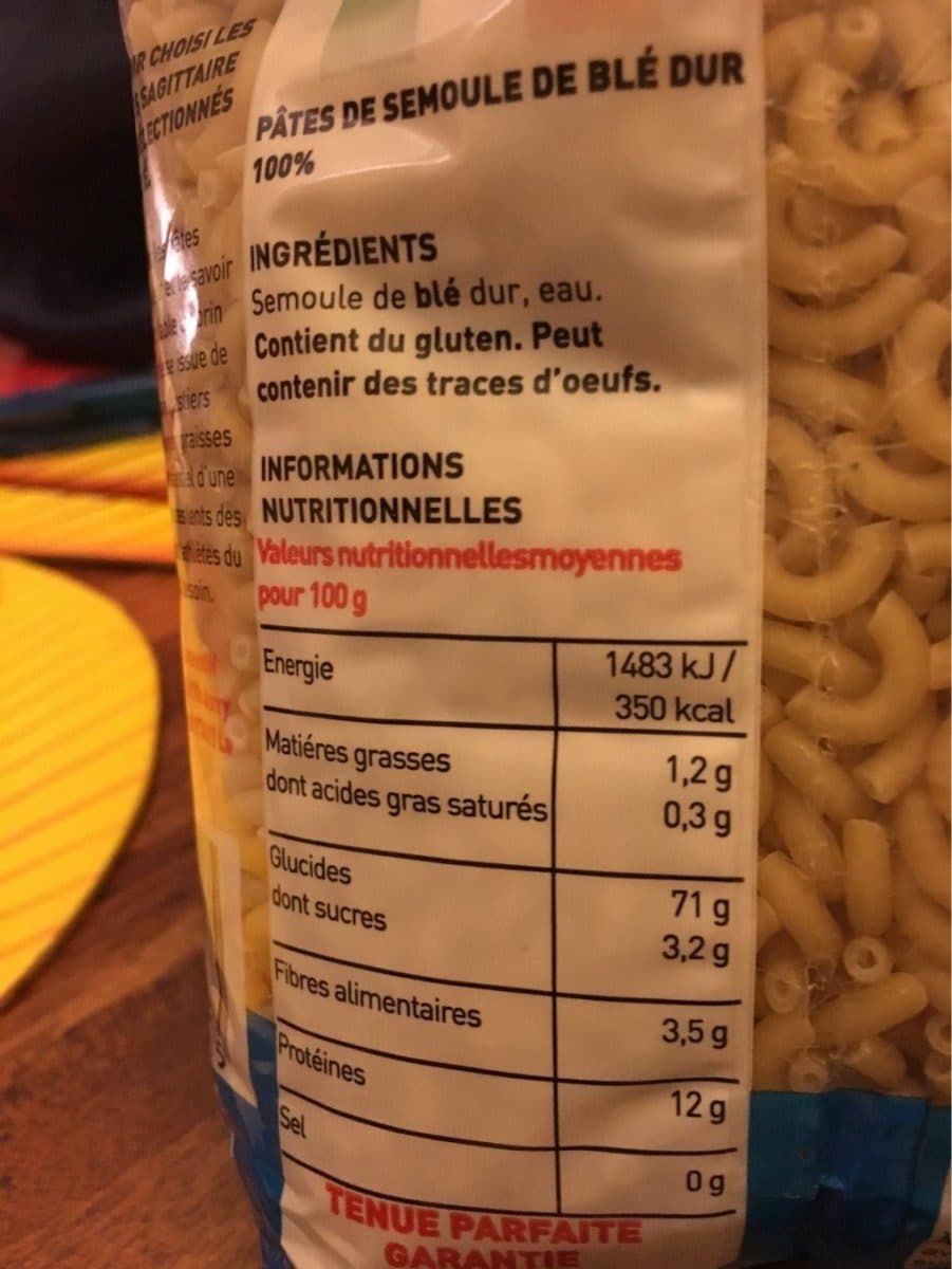 Open Food Facts Coquillette packshot