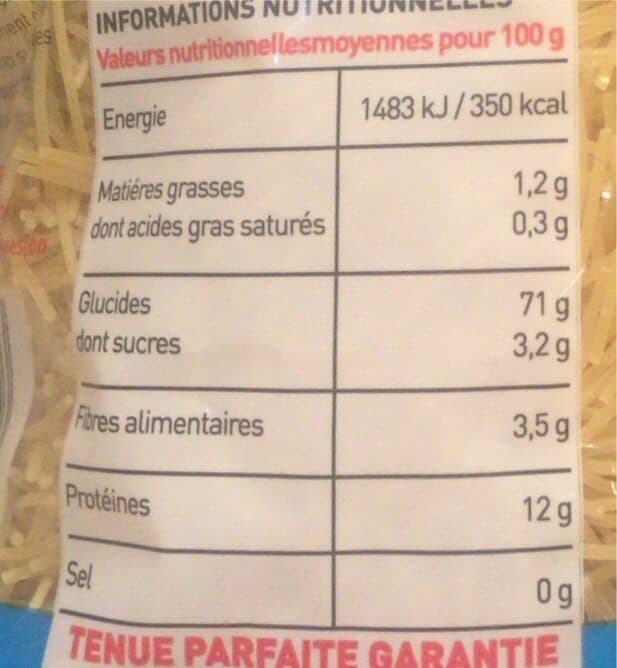 Open Food Facts Cheveux d'ange packshot