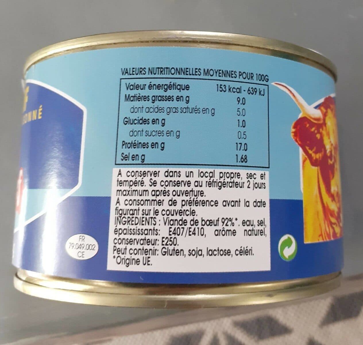 Duchef Boeuf assaisonne packshot