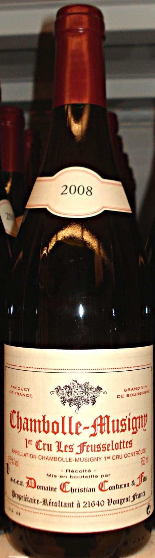 Domaine Christian Confuron et Fils Chambolle-Musigny 1er Cru Les Feusselottes 2008 packshot