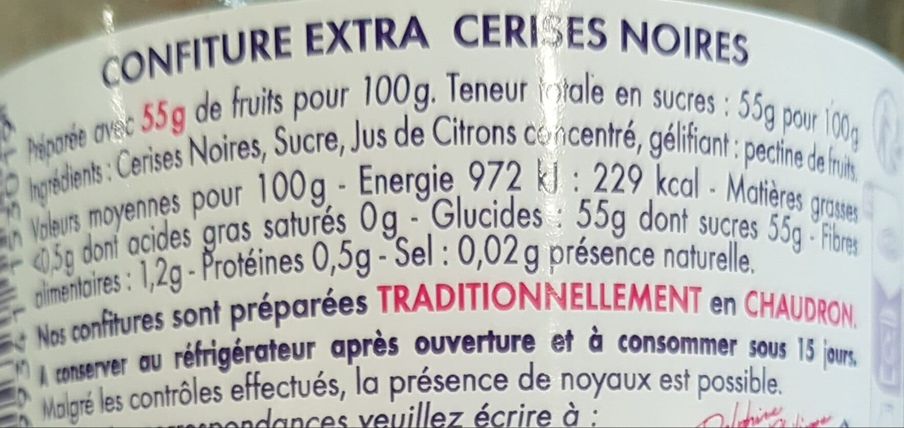 Beyer Confiture Extra Cerises noires packshot