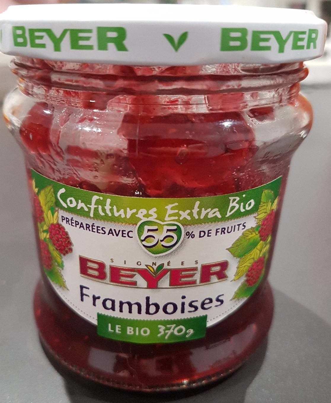 BEYER Confiture extra bio Framboises packshot