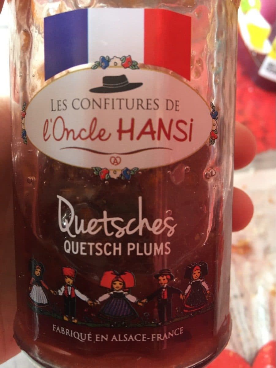 Les Confitures de l'Oncle Hansi Confiture quetsches packshot