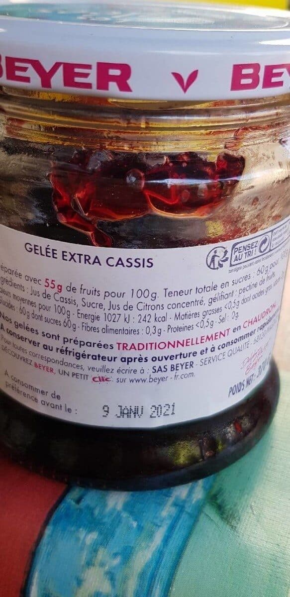 Beyer Gelée extra Cassis packshot