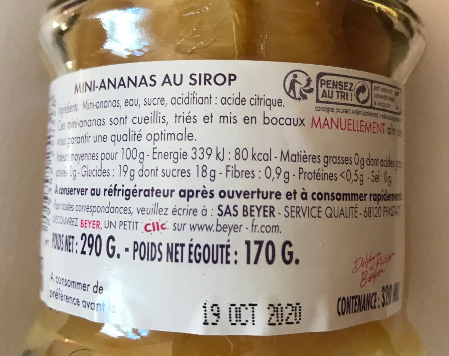 Beyer Mini ananas 16 tranches packshot