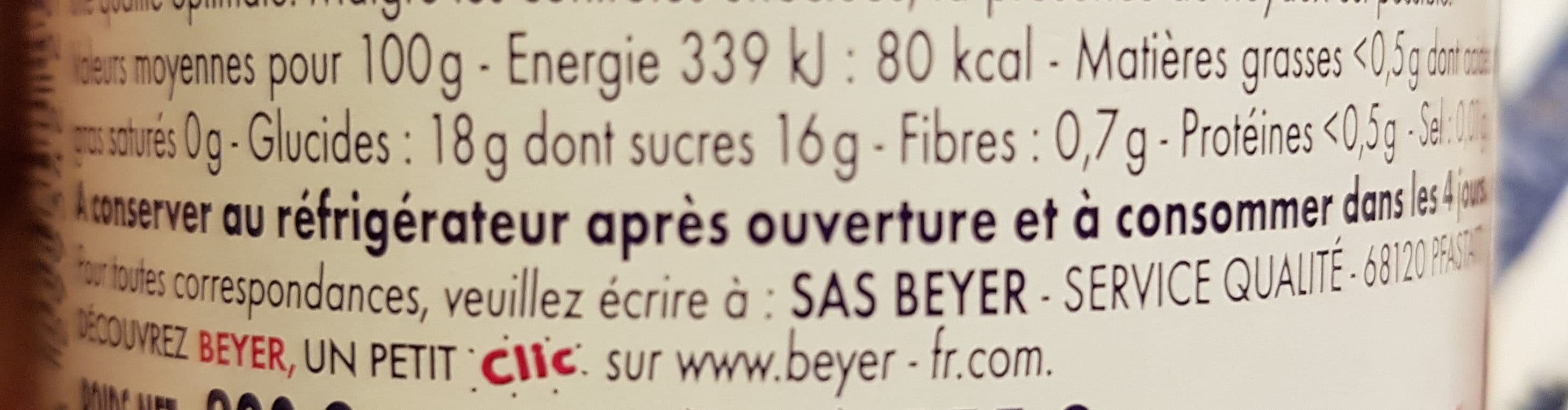Beyer Cerises noires dénoyautées packshot