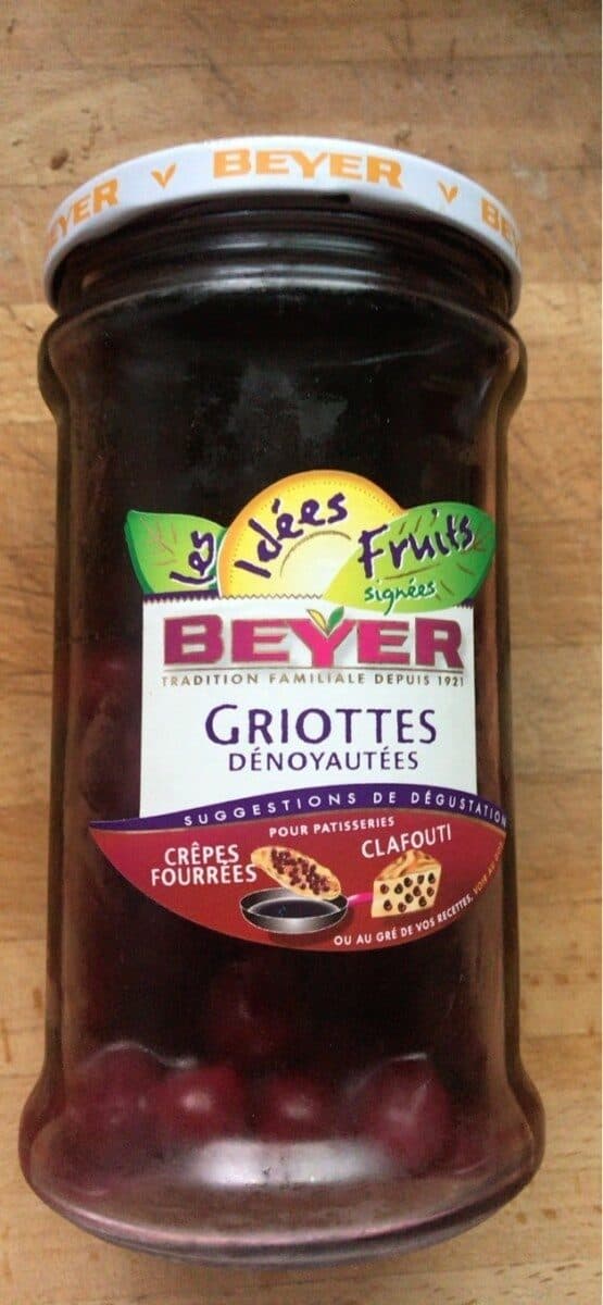 Beyer Griottes Dénoyautées Au Sirop Beyer, Bocal De 660ML, packshot