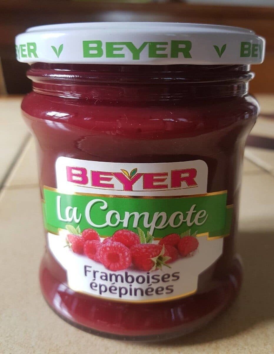 Beyer La compote framboises épépinées packshot
