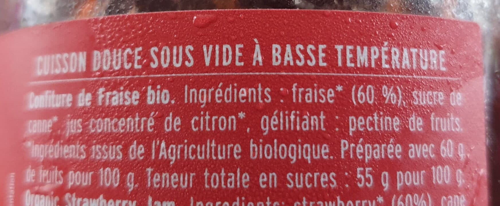 Saveurs attitudes Confiture Extra Fraise packshot