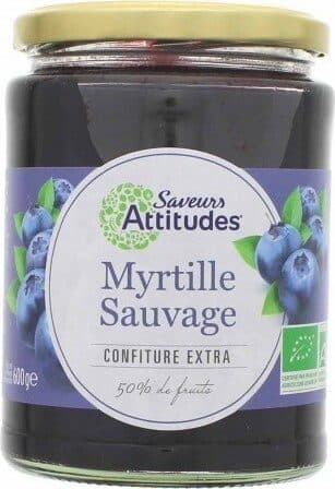 Saveurs Attitudes Confiture Extra Myrtille Sauvage packshot