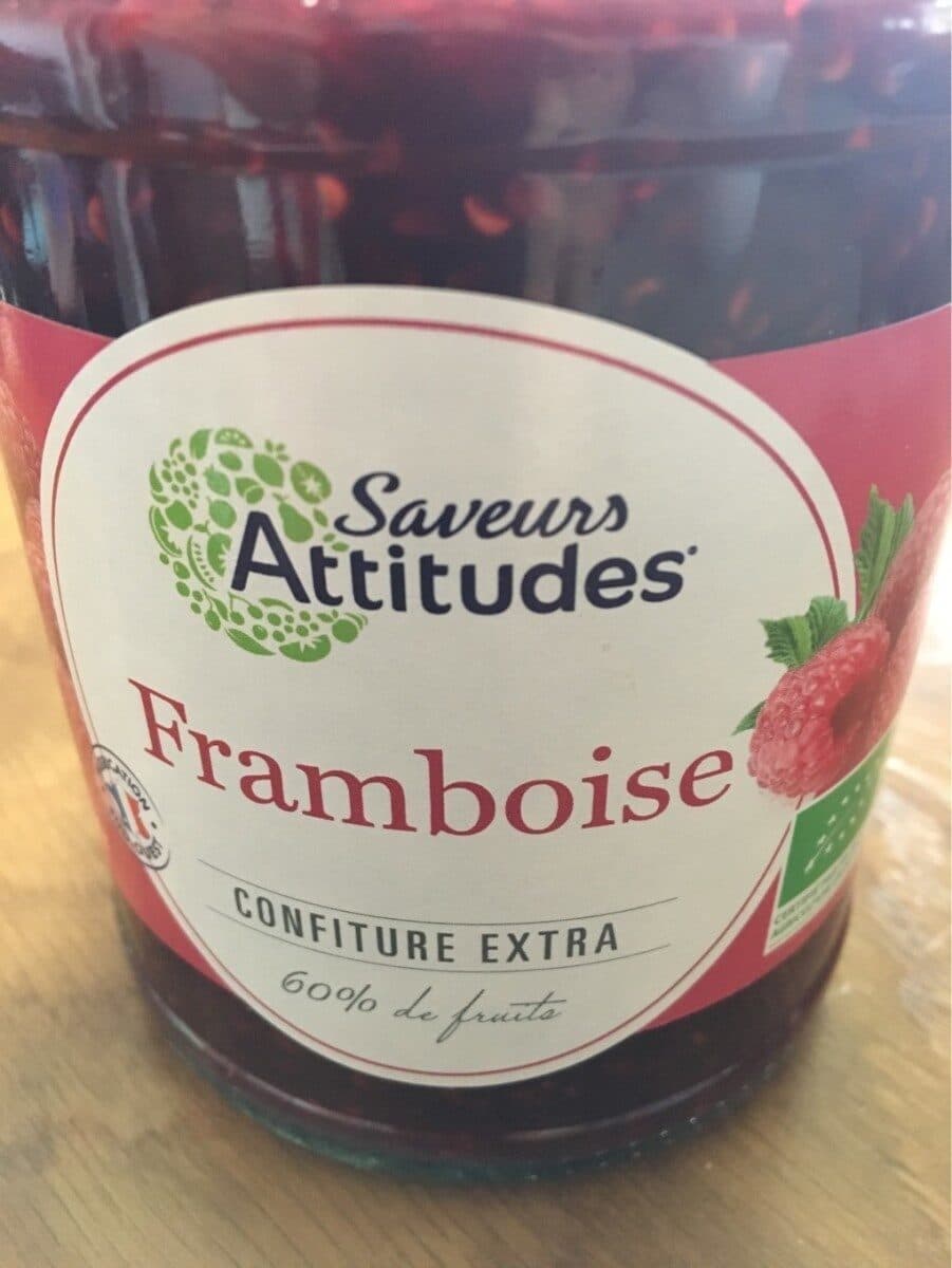 Saveurs Attitudes Framboise confiture extra packshot