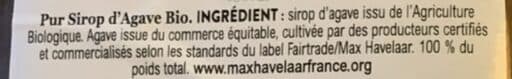 Saveurs Attitudes Sirop d'agave packshot