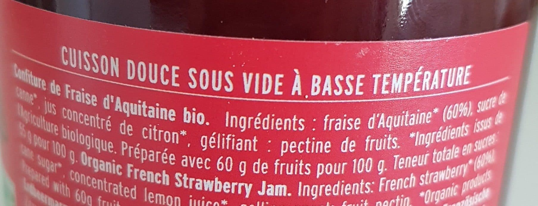 Saveurs Attitudes Fraise d'Aquitaine - Confiture extra packshot