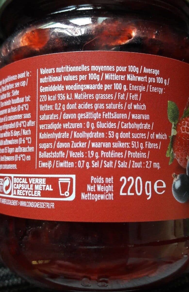 Saveurs Attitudes Confiture Fraise Cassis packshot