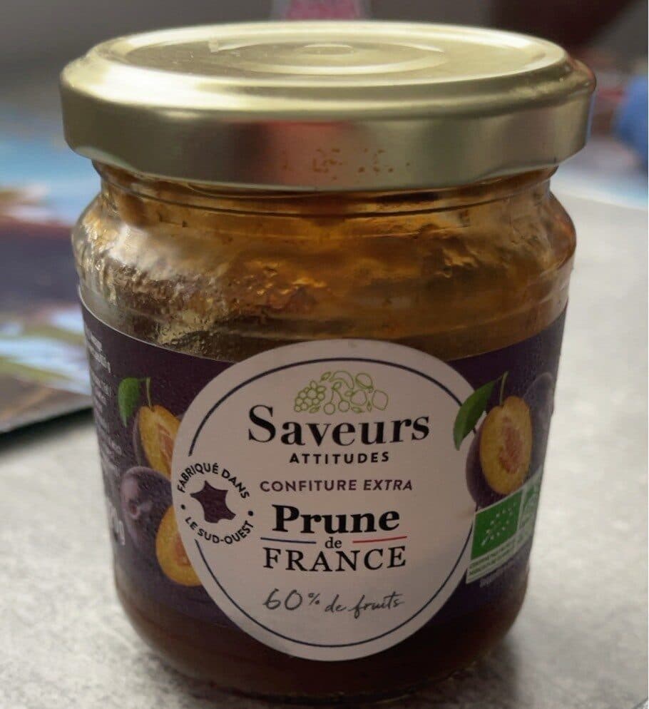 Saveurs Attitudes Prune de france packshot