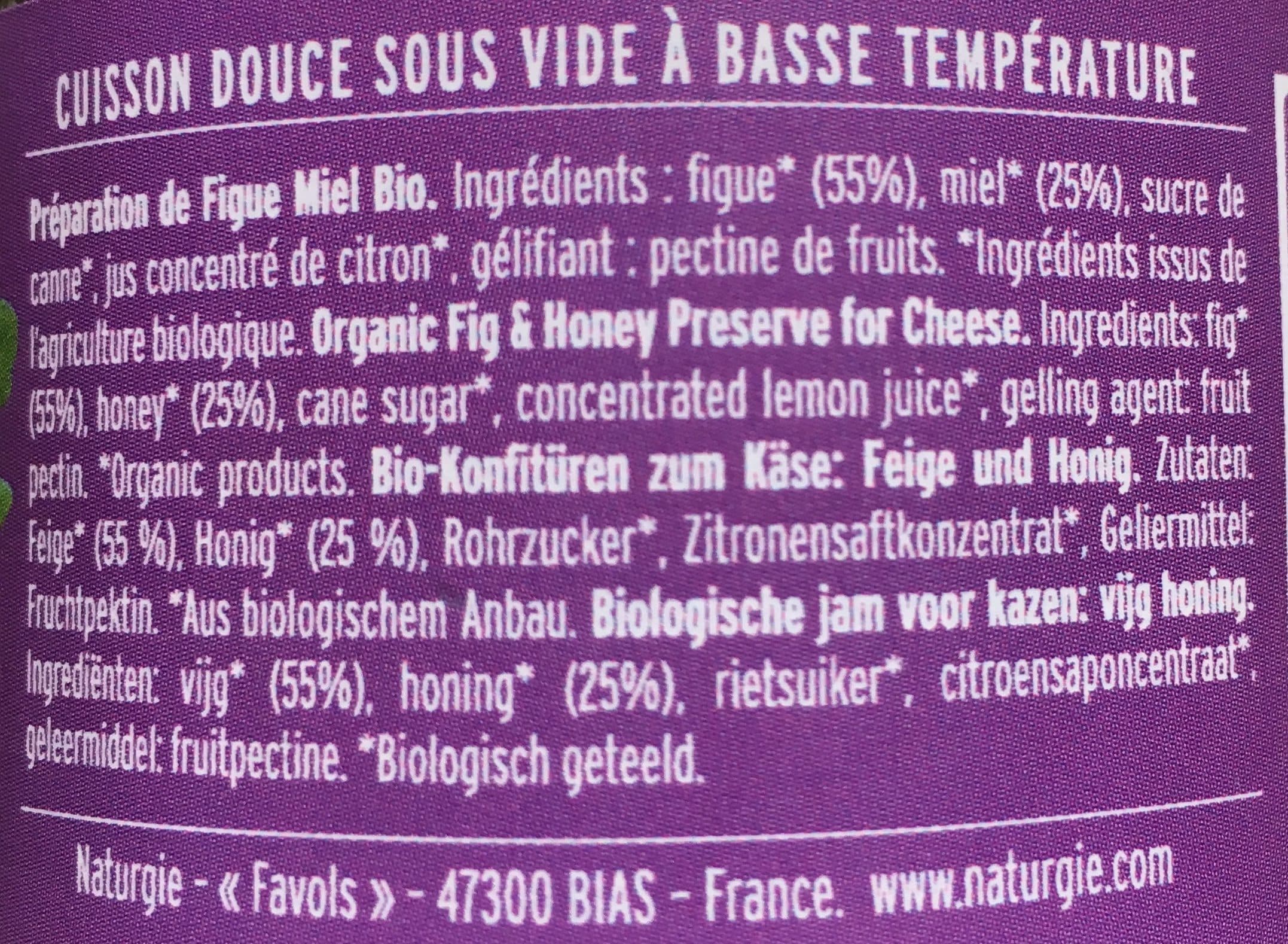 Saveurs Attitudes Figue Miel Bio Astuce Pour Fromage packshot