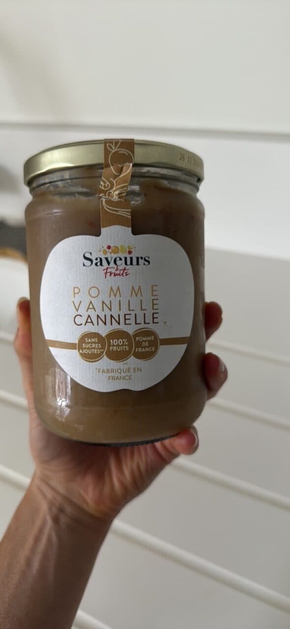 Saveurs Fruits Purée de pomme vanille cannelle packshot
