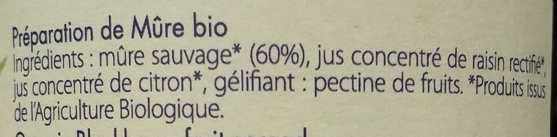 saveurs attitudes Mûre sauvage bio packshot